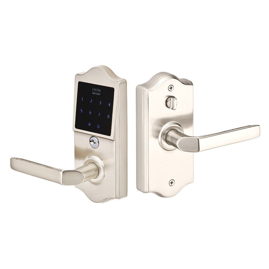 Emtek E4002 Electronic Keypad Lever Set (Brushed Nickel Finish) EMTEK