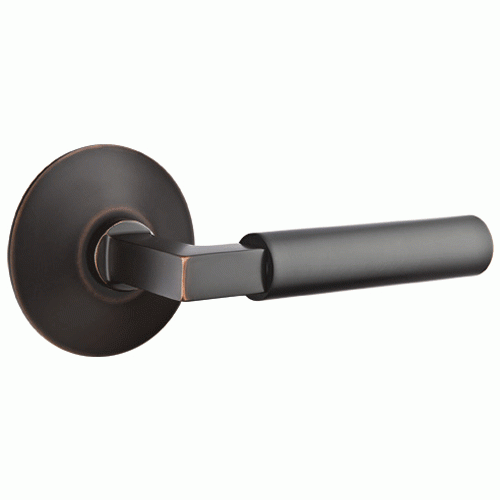 Emtek Solid Brass Hercules Lever With Modern Rosette (Several Finish Options) EMTEK