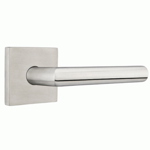 Emtek Solid Brass Stuttgart Lever With Square Rosette EMTEK