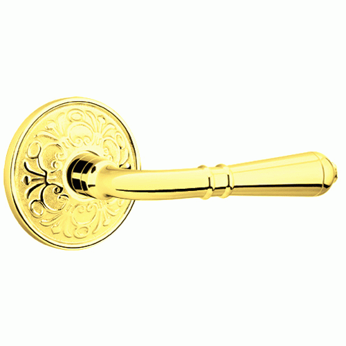 Emtek Solid Brass Turino Lever With Lancaster Rosette (Many Finishes Available) EMTEK