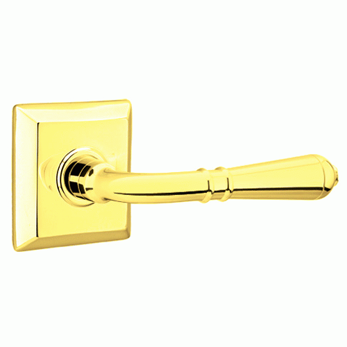 Emtek Solid Brass Turino Lever With Quincy Rosette (Many Finishes Available) EMTEK