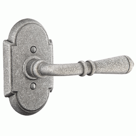 Emtek Wrought Steel Normandy Lever With Arched Rosette (Several Finishes Available) EMTEK