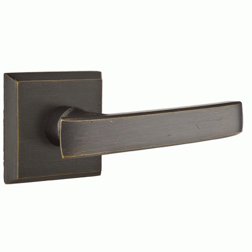 Emtek Solid Brass Sandcast Yuma Lever With Square Rosette EMTEK