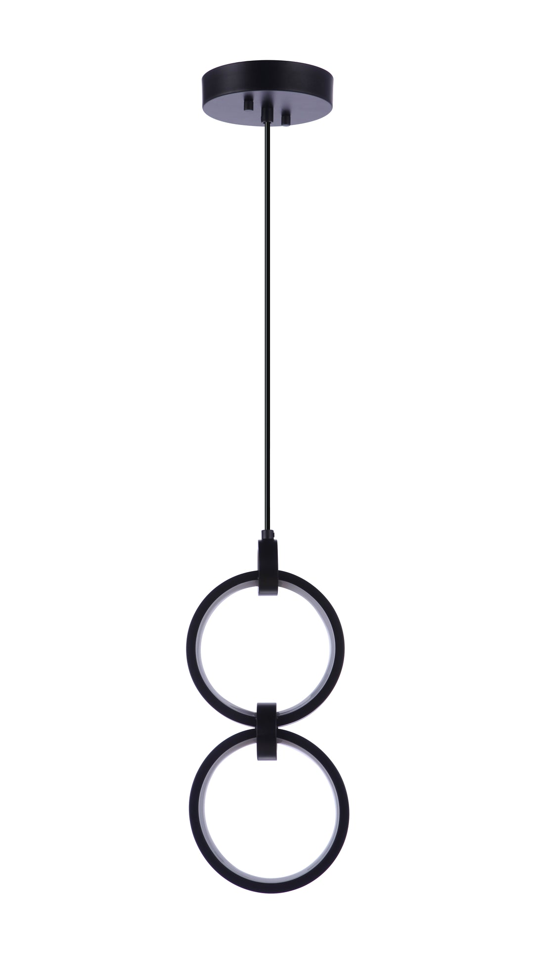 Context 2 Light LED Pendant in Flat Black CRAFTMADE