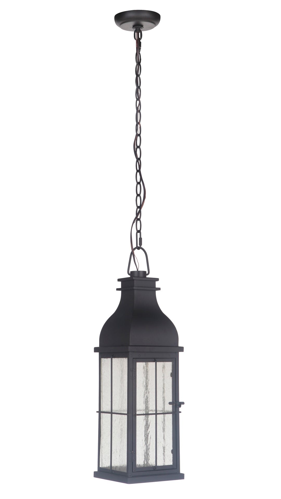 Vincent 1 Light Medium LED Outdoor Pendant in Midnight CRAFTMADE