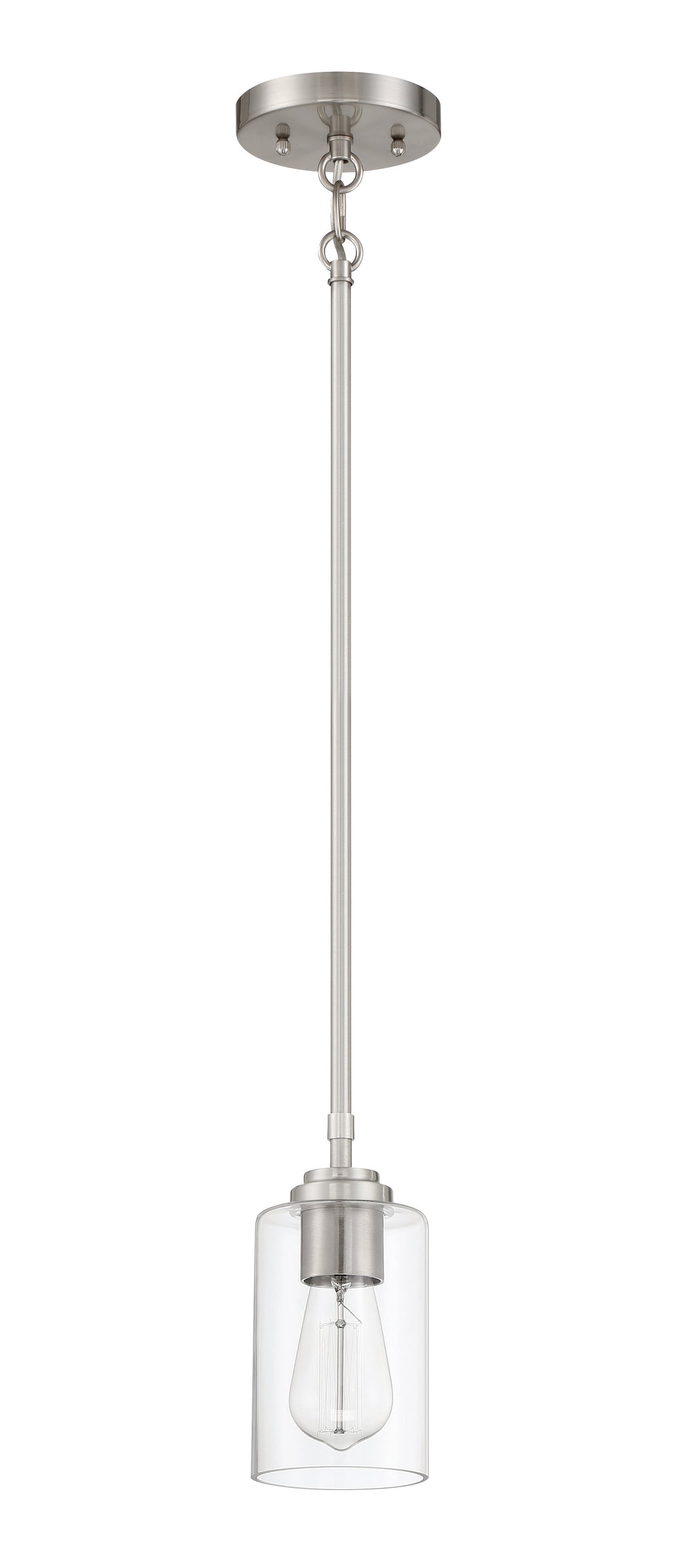 Stowe 1 Light Mini Pendant in Brushed Polished Nickel CRAFTMADE