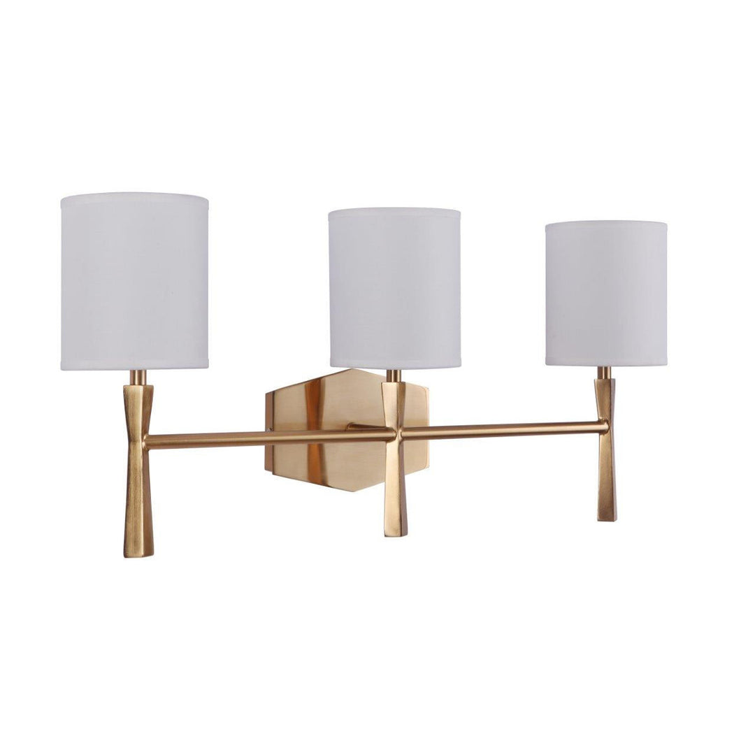 Chatham 3 Light Vanity in Satin Brass CRAFTMADE