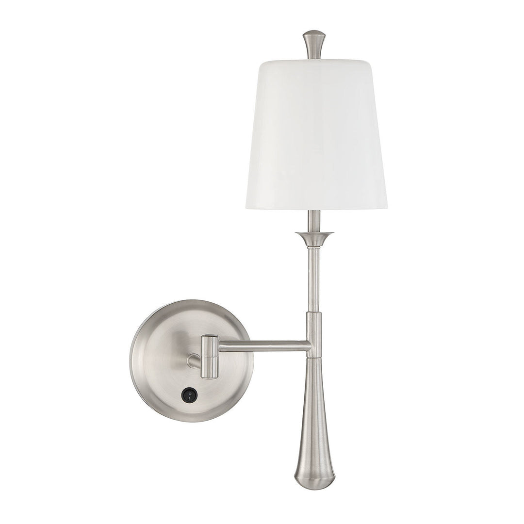 Palmer 1 Light Swing Arm Wall Sconce in Brushed Polished Nickel CRAFTMADE