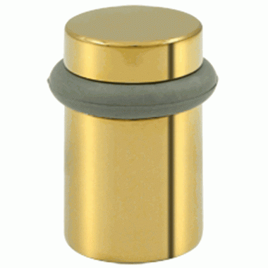 Floor Mounted Bumper Door Stop (Polished Brass Finish) DELTANA