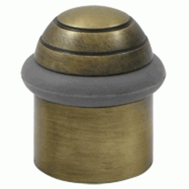 Floor Mounted Bumper Door Stop With Dome Cap (Antique Brass Finish) DELTANA