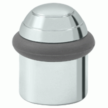 Floor Mounted Bumper Door Stop With Dome Cap (Polished Chrome Finish) DELTANA