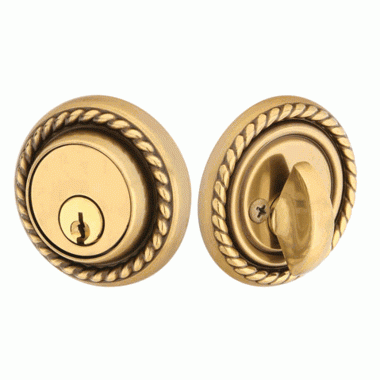 Georgian Rope Single Cylinder Deadbolt (Several Finishes Available) EMTEK