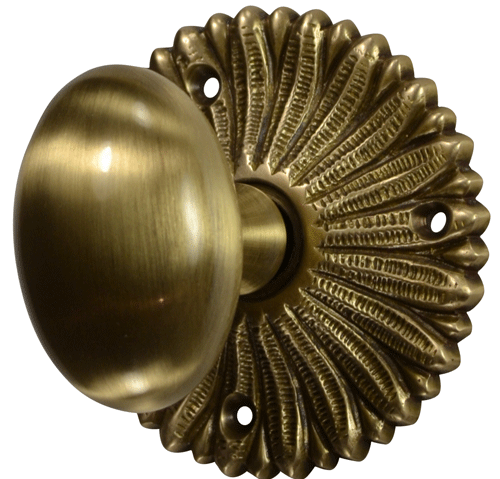 French Provincial Rosette Door Set with Egg Door Knobs (Several Finishes Available) COPPER MOUNTAIN HARDWARE