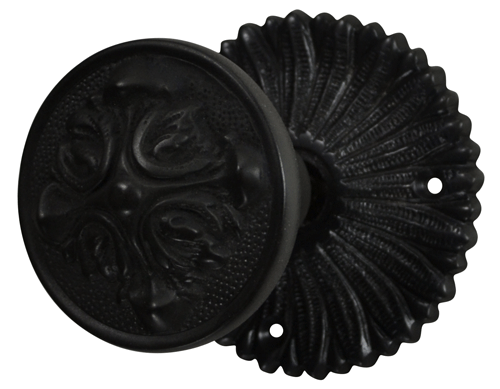 French Provincial Rosette Door Set with Romanesque Door Knobs (Several Finishes Available) COPPER MOUNTAIN HARDWARE