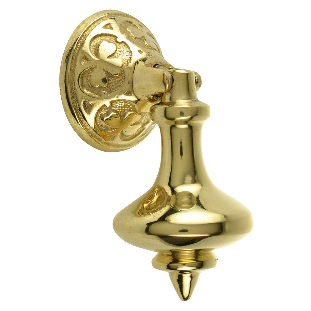 3 Inch Solid Brass Clover Drop Pull (Polished Brass Finish) COPPER MOUNTAIN HARDWARE