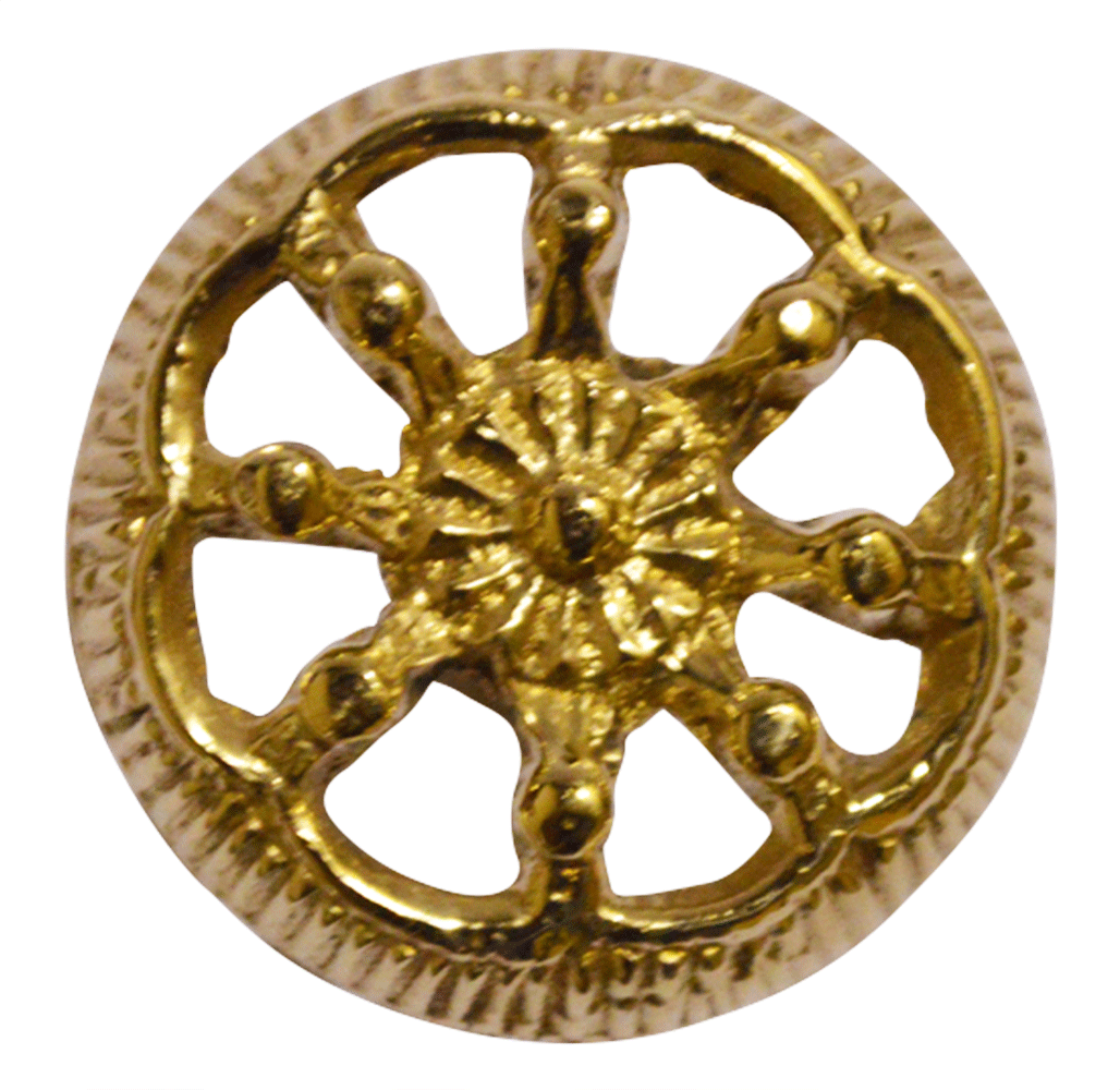 1 1/4 Inch Beaded Wheel Cabinet & Furniture Knob COPPER MOUNTAIN HARDWARE