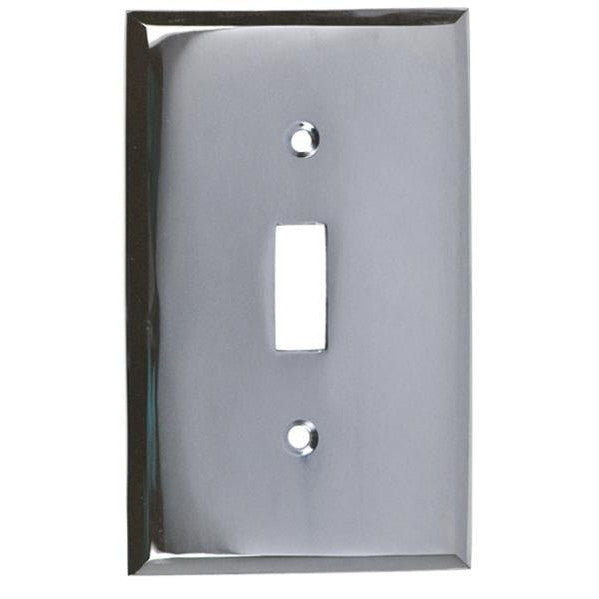 4 1/2 Inch Solid Brass Traditional Switch Plate (Polished Chrome) DELTANA