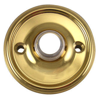 Solid Brass Traditional Style Doorbell (Polished Brass Finish) COPPER MOUNTAIN HARDWARE