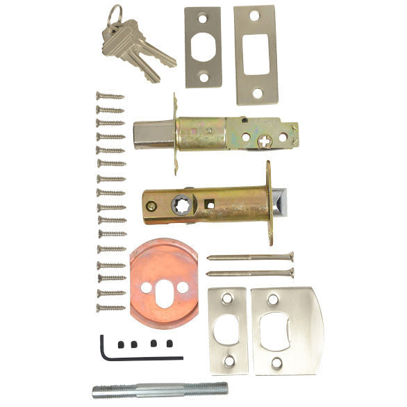 Ribbon & Reed Oval Deadbolt Entryway Set (Polished Chrome Finish) COPPER MOUNTAIN HARDWARE