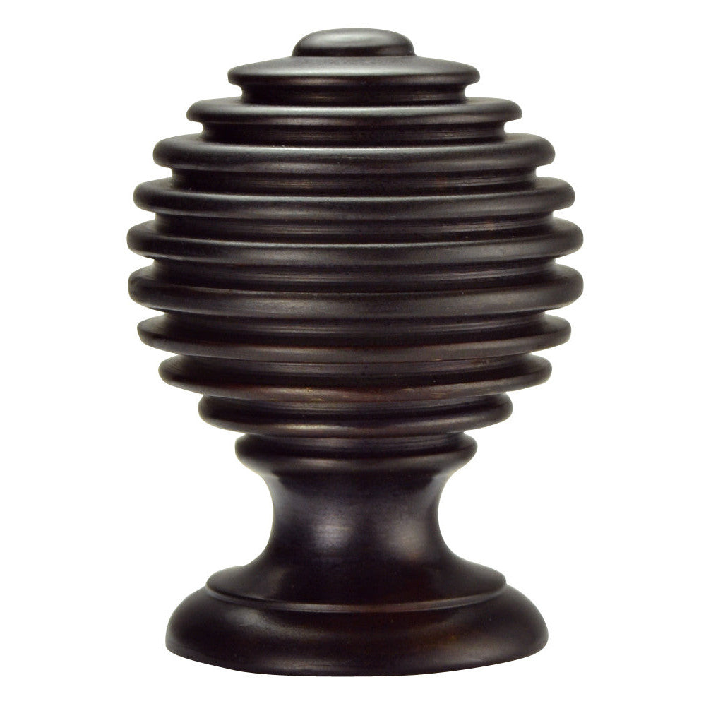 1 1/2 Inch Solid Brass Circular Knob (Oil Rubbed Bronze Finish) COPPER MOUNTAIN HARDWARE