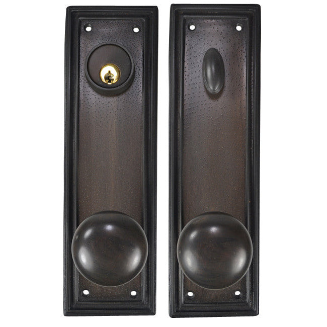 Traditional Square Deadbolt Entryway Set (Oil Rubbed Bronze Finish) COPPER MOUNTAIN HARDWARE