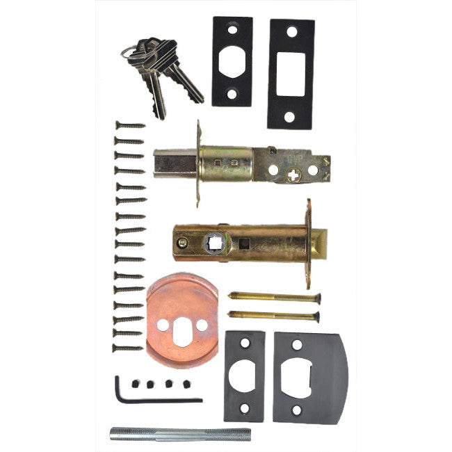 Cornice Plate Deadbolt Entryway Set (Several Finishes Available) COPPER MOUNTAIN HARDWARE