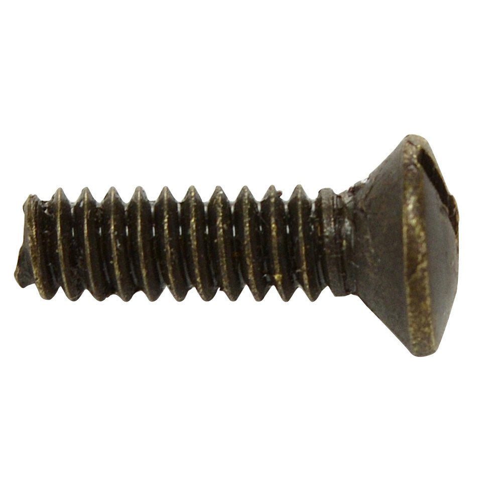 Single 1/2 Inch Solid Brass Wall Switch Plate Screw
