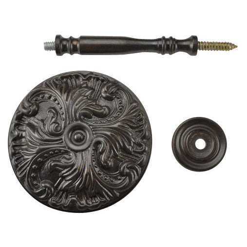 Solid Brass Baroque Curtain Tie Back (Oil Rubbed Bronze Finish) Copper Mountain Hardware