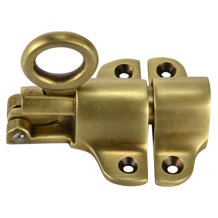 Solid Brass Traditional Transom Window Latch (Antique Brass Finish) Copper Mountain Hardware