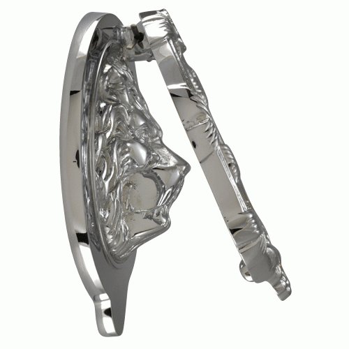 Ribbon & Reed 6 Inch Brass Lion Door Knocker (Several Finishes Available)