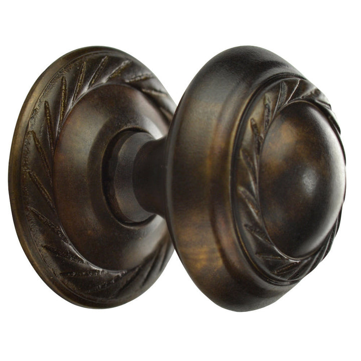 1 Inch Solid Brass Georgian Roped Round Cabinet & Furniture Knob