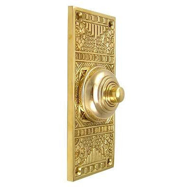 Solid Brass Eastlake Style Door Bell (Polished Brass Finish) COPPER MOUNTAIN HARDWARE