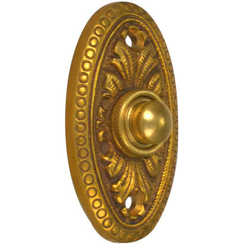 Brass Doorbell Push Button Avalon Style (Several Finishes Available) COPPER MOUNTAIN HARDWARE