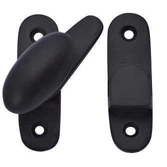 Traditional Solid Brass Oval Knob Latch Set (Oil Rubbed Bronze Finish) COPPER MOUNTAIN HARDWARE