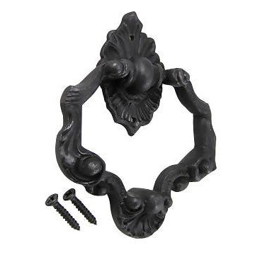 4 Inch Ornate Shell Pattern Ring Pull (Oil Rubbed Bronze Finish) COPPER MOUNTAIN HARDWARE