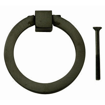 3 Inch Mission Style Solid Brass Drawer Ring Pull (Oil Rubbed Bronze) COPPER MOUNTAIN HARDWARE