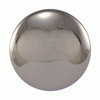 1 Inch Brass Round Cabinet Knob (Polished Chrome Finish) COPPER MOUNTAIN HARDWARE