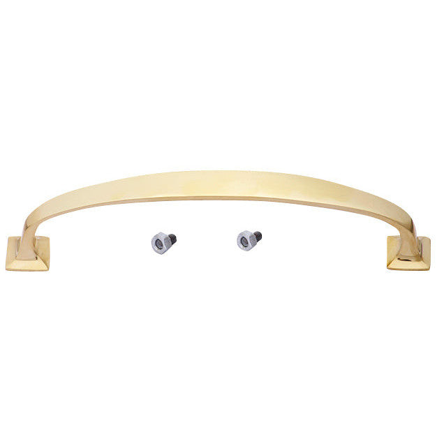 11 Inch Traditional Door Pull (Polished Brass Finish) COPPER MOUNTAIN HARDWARE