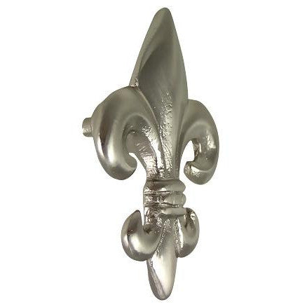 2 5/8 Inch Fleur de Lis Knob (Brushed Nickel Finish) COPPER MOUNTAIN HARDWARE