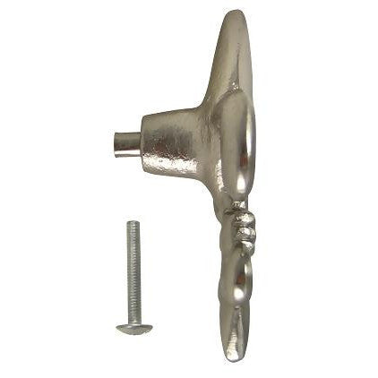 2 5/8 Inch Fleur de Lis Knob (Brushed Nickel Finish) COPPER MOUNTAIN HARDWARE