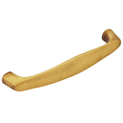 4 Inch Overall (3 3/4 Inch c-c) Traditional Solid Brass Pull (Antique Brass Finish) COPPER MOUNTAIN HARDWARE