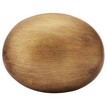 1 1/4 Inch Solid Brass Traditional Egg Shaped Knob (Antique Brass Finish) COPPER MOUNTAIN HARDWARE