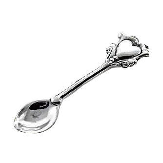 Set of 4 Salt Spoons - Ornate Heart of Love Salt Spoon COPPER MOUNTAIN HARDWARE