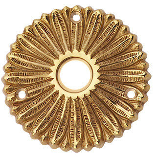 Solid Brass Provincial Style Rosette (Polished Brass Finish) Copper Mountain Hardware