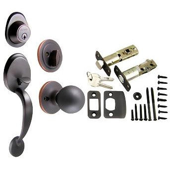 Lincoln Brass Entryway Set (Oil Rubbed Bronze Finish) COPPER MOUNTAIN HARDWARE