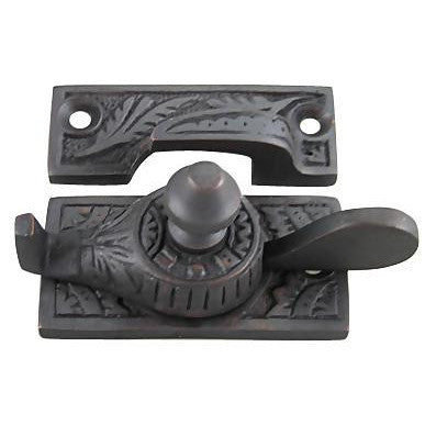 Eastlake Style Solid Brass Window Lock (Oil Rubbed Bronze Finish) Copper Mountain Hardware