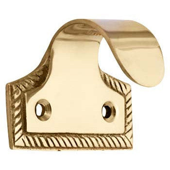 Solid Brass Georgian Roped Sash Lift (Polished Brass Finish) Copper Mountain Hardware