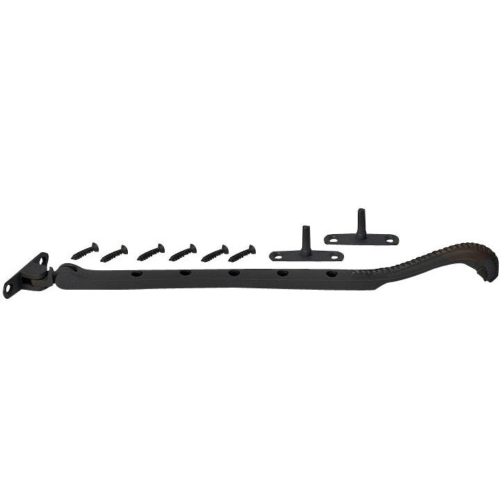 10 Inch Long Georgian Roped Casement Window Stay (Oil Rubbed Bronze) COPPER MOUNTAIN HARDWARE