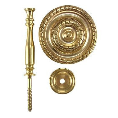 Georgian Rope Style Curtain Tieback (Polished Brass Finish) Copper Mountain Hardware