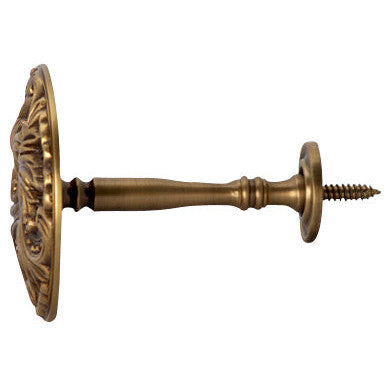 Solid Brass Baroque Curtain Tie Back (Antique Brass Finish) Copper Mountain Hardware